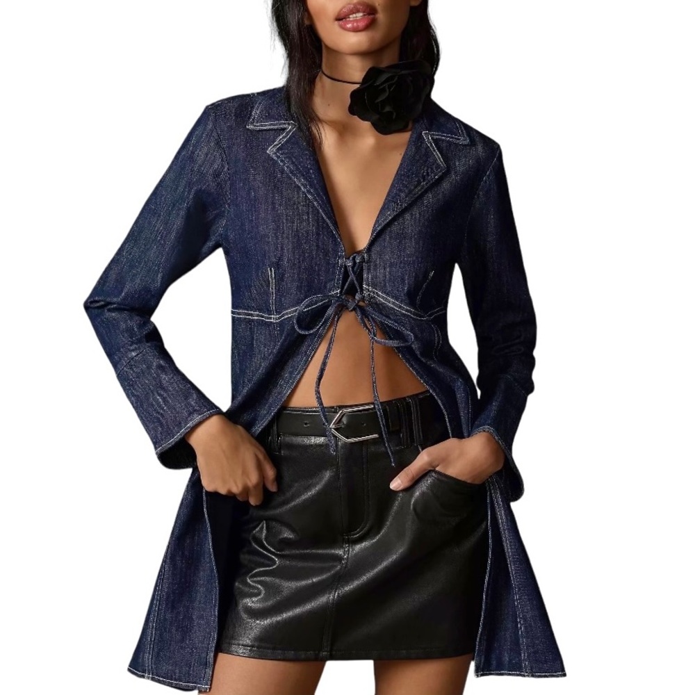 Anthropologie Pilcro Denim Tunic Blouse - Picture 9 of 9
